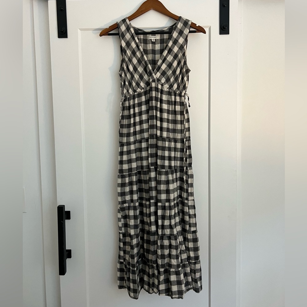 MAX STUDIO— Gingham Midi/Maxi Dress